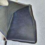 Salvatore Ferragamo Clutch Black/Dark Grey Leather with Silver Hardware #TOSU-4 - Image 11