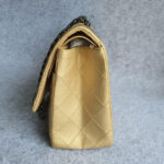 Chanel 2.55 Large Double Flap Gold Aged Calfskin with Ruthenium Hardware #TRLT-1 - Image 8