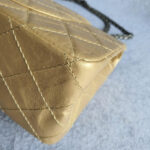 Chanel 2.55 Large Double Flap Gold Aged Calfskin with Ruthenium Hardware #TRLT-1 - Image 16