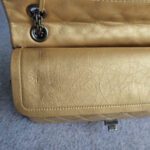 Chanel 2.55 Large Double Flap Gold Aged Calfskin with Ruthenium Hardware #TRLT-1 - Image 22