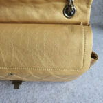 Chanel 2.55 Large Double Flap Gold Aged Calfskin with Ruthenium Hardware #TRLT-1 - Image 23