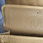 Chanel 2.55 Large Double Flap Gold Aged Calfskin with Ruthenium Hardware #TRLT-1 - Image 24