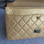Chanel 2.55 Large Double Flap Gold Aged Calfskin with Ruthenium Hardware #TRLT-1 - Image 26