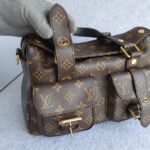 LV Manhattan NM Monogram Canvas with Leather and Gold Hardware #TRKU-1 - Image 5
