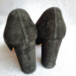 Salvatore Ferragamo Pumps SZ6.5D Black Suede Leather Shoes #TOTL-3 - Image 9