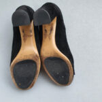 Salvatore Ferragamo Pumps SZ6.5D Black Suede Leather Shoes #TOTL-3 - Image 10