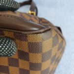 LV Verona Damier Ebene Coated Canvas with Leather And Gold Hardware #TRRR-1 - Image 16