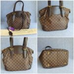 LV Verona Damier Ebene Coated Canvas with Leather And Gold Hardware #TRRR-1 - Image 2