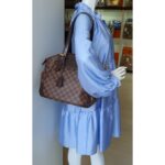 LV Verona Damier Ebene Coated Canvas with Leather And Gold Hardware #TRRR-1 - Image 39