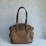LV Verona Damier Ebene Coated Canvas with Leather And Gold Hardware #TRRR-1 - Image 3