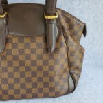 LV Verona Damier Ebene Coated Canvas with Leather And Gold Hardware #TRRR-1 - Image 5