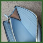 MCM Zippy Wallet Blue/Red Viseto Coated Canvas #OELK-6 - Image 15