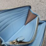 MCM Zippy Wallet Blue/Red Viseto Coated Canvas #OELK-6 - Image 16