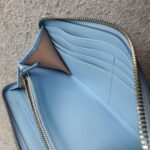 MCM Zippy Wallet Blue/Red Viseto Coated Canvas #OELK-6 - Image 17