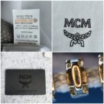 MCM Zippy Wallet Blue/Red Viseto Coated Canvas #OELK-6 - Image 11