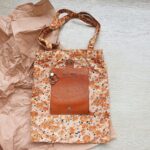 Miu Miu Roll-up Bag Orange Nylon /Leather with Gold Hardware #TOEO-2