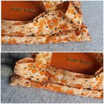 Miu Miu Roll-up Bag Orange Nylon /Leather with Gold Hardware #TOEO-2 - Image 8