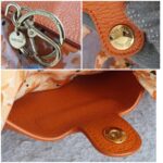 Miu Miu Roll-up Bag Orange Nylon /Leather with Gold Hardware #TOEO-2 - Image 14