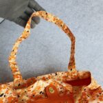 Miu Miu Roll-up Bag Orange Nylon /Leather with Gold Hardware #TOEO-2 - Image 12