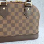 LV Alma BB Damier Ebene Coated Canvas with Leather and Gold Hardware #TOUS-2 - Image 4
