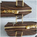 LV Alma BB Damier Ebene Coated Canvas with Leather and Gold Hardware #TOUS-2 - Image 9