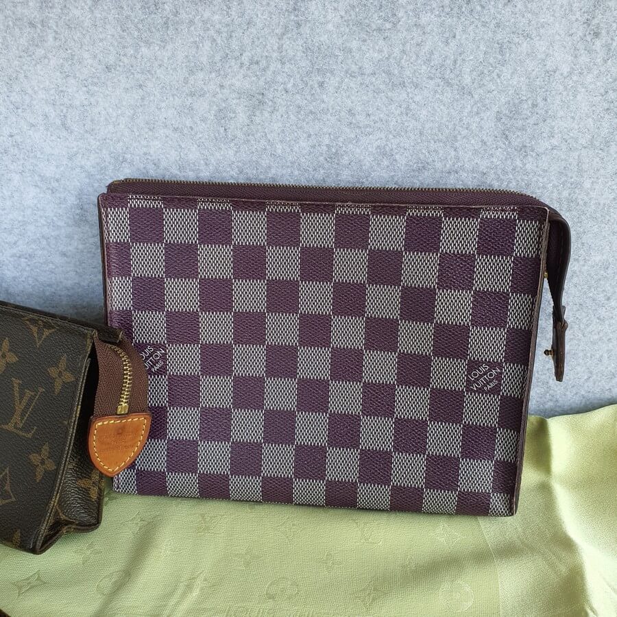 LV Element Clutch Damier Couleurs Coated Canvas with Gold Hardware #OELO-1