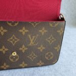 LV M61276 Felicie Pochette Brown Monogram Canvas with Gold Hardware #TOUS-1 - Image 17