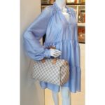 LV Speedy 30cm Damier Azur Coated Canvas with Gold Hardware #OEUT-10 - Image 36