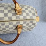 LV Speedy 30cm Damier Azur Coated Canvas with Gold Hardware #OEUT-10 - Image 10