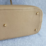 MCM Shopper Taupe Brown/ Lilac Printed Leather with Gold Hardware #OEYL-1 - Image 11