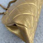 Chanel Mademoiselle Gold Aged Calfskin with Antique Gold Hardware #OLEK-2 - Image 16