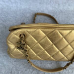 Chanel Mademoiselle Gold Aged Calfskin with Antique Gold Hardware #OLEK-2 - Image 9