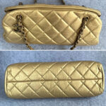 Chanel Mademoiselle Gold Aged Calfskin with Antique Gold Hardware #OLEK-2 - Image 8