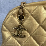 Chanel Mademoiselle Gold Aged Calfskin with Antique Gold Hardware #OLEK-2 - Image 18