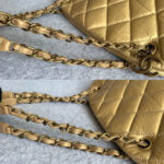 Chanel Mademoiselle Gold Aged Calfskin with Antique Gold Hardware #OLEK-2 - Image 22