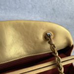 Chanel Mademoiselle Gold Aged Calfskin with Antique Gold Hardware #OLEK-2 - Image 37