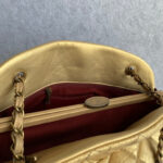 Chanel Mademoiselle Gold Aged Calfskin with Antique Gold Hardware #OLEK-2 - Image 35