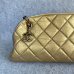 Chanel Mademoiselle Gold Aged Calfskin with Antique Gold Hardware #OLEK-2 - Image 4