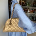 Chanel Mademoiselle Gold Aged Calfskin with Antique Gold Hardware #OLEK-2 - Image 42