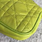 Dior Mini Pouch Green Lambskin with Silver Hardware #OETR-3 - Image 13