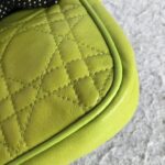 Dior Mini Pouch Green Lambskin with Silver Hardware #OETR-3 - Image 12