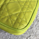 Dior Mini Pouch Green Lambskin with Silver Hardware #OETR-3 - Image 10