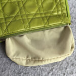 Dior Mini Pouch Green Lambskin with Silver Hardware #OETR-3 - Image 18