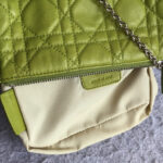 Dior Mini Pouch Green Lambskin with Silver Hardware #OETR-3 - Image 17