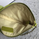 Dior Mini Pouch Green Lambskin with Silver Hardware #OETR-3 - Image 16