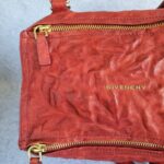 Givenchy Pandora Maroon Calf Leather with gold Hardware #OECL-2 - Image 4