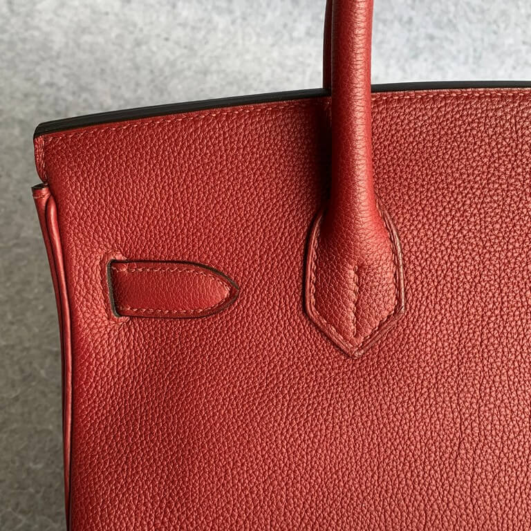 Hermes Birkin 30cm Rough H Fjord Leather with Palladium Plated Hardware  #OETT-1 – Luxuy Vintage