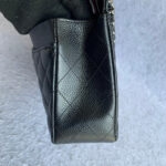 Chanel Medium Double Flap Black Grained Calfskin with Silver Hardware #OLLY-1 - Image 10
