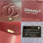 Chanel Medium Double Flap Black Grained Calfskin with Silver Hardware #OLLY-1 - Image 28