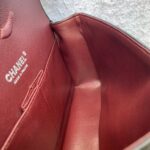 Chanel Medium Double Flap Black Grained Calfskin with Silver Hardware #OLLY-1 - Image 38